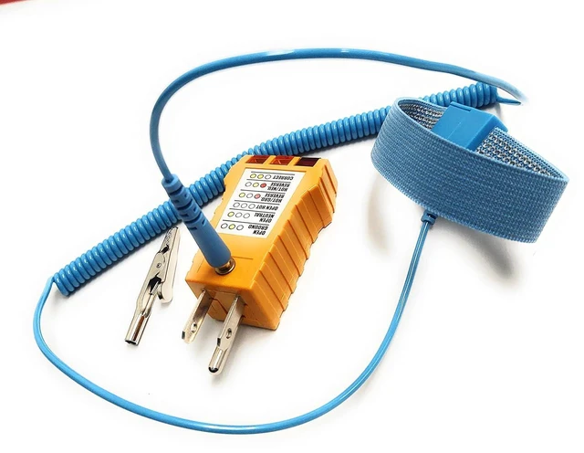 Alt view image 5 of 7 - ESD Ground Point & Outlet Circuit Tester, ESD Grounding Wristband for Controlling Static Electricity (1 Set) (STI-61-038)