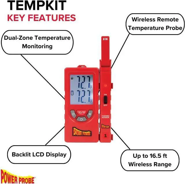 Alt view image 2 of 6 - Dual-Zone Temperature Probe Kit (TEMPKIT)