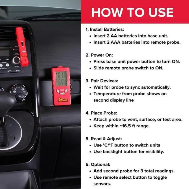 Alt view image 5 of 6 - Dual-Zone Temperature Probe Kit (TEMPKIT)