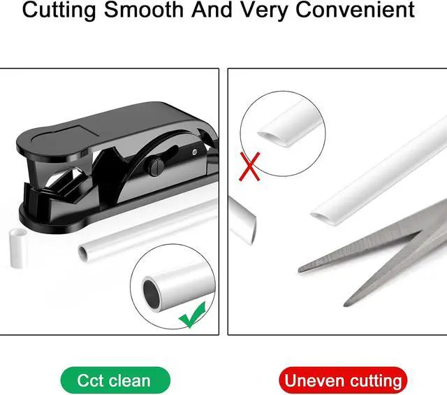 Alt view image 5 of 7 - PTFE Tube Cutter PE Hose Cutter Pipe Cutter Plastic Tubing Cutting Tool for Cutting Nylon PU PVC Plastic Tube Up to 3/4 Inch OD Tube (Black) 48Pcs