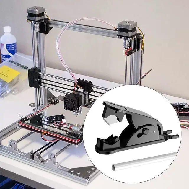 Alt view image 6 of 7 - PTFE Tube Cutter PE Hose Cutter Pipe Cutter Plastic Tubing Cutting Tool for Cutting Nylon PU PVC Plastic Tube Up to 3/4 Inch OD Tube (Black) 48Pcs