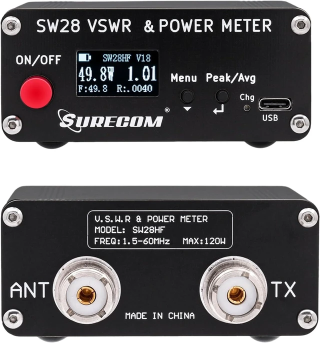 Alt view image 6 of 7 - Surecom SW-28HF SWR Meter, 1.5-60MHz 120W for HF Ham & CB Radio