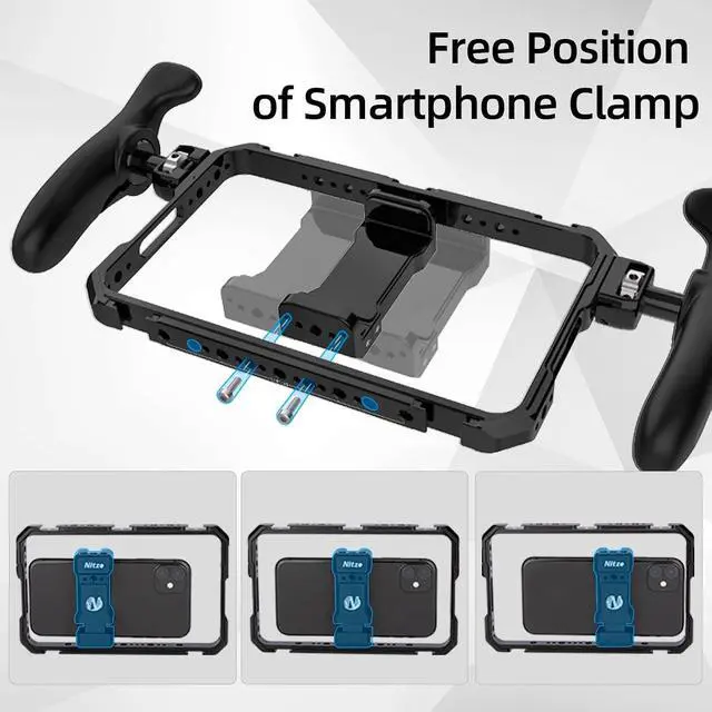Alt view image 5 of 7 - Smartphone Cage Universal Phone Video Rig - T-MP01B