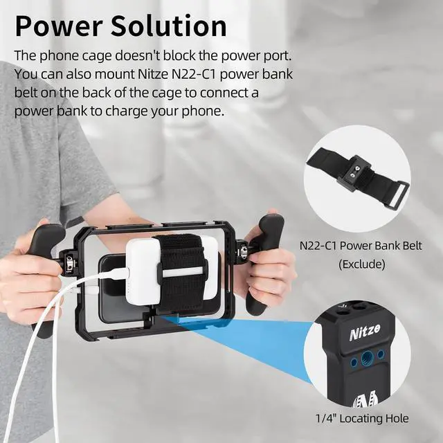 Alt view image 6 of 7 - Smartphone Cage Universal Phone Video Rig - T-MP01B