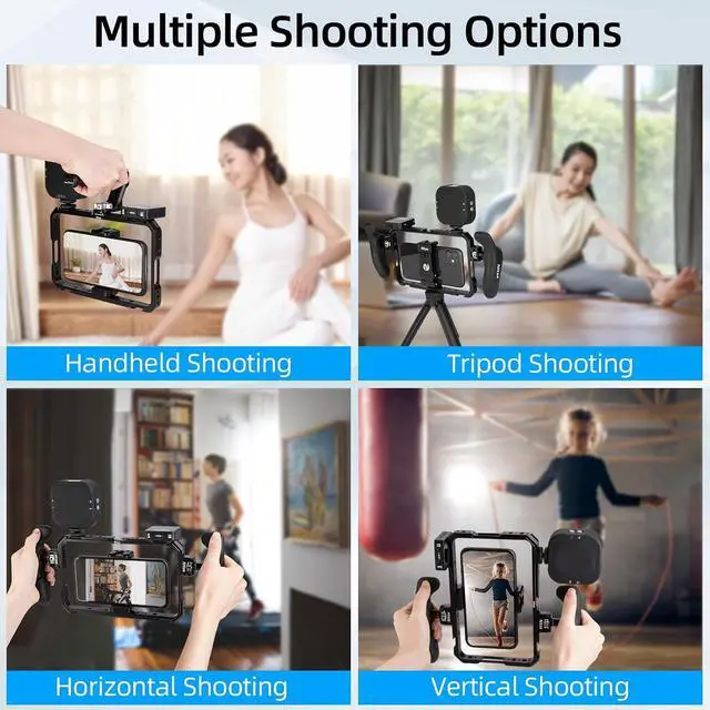 Alt view image 7 of 7 - Smartphone Cage Universal Phone Video Rig - T-MP01B