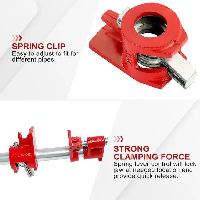 Alt view image 4 of 6 - 3/4" Wood Gluing Pipe Clamp Set