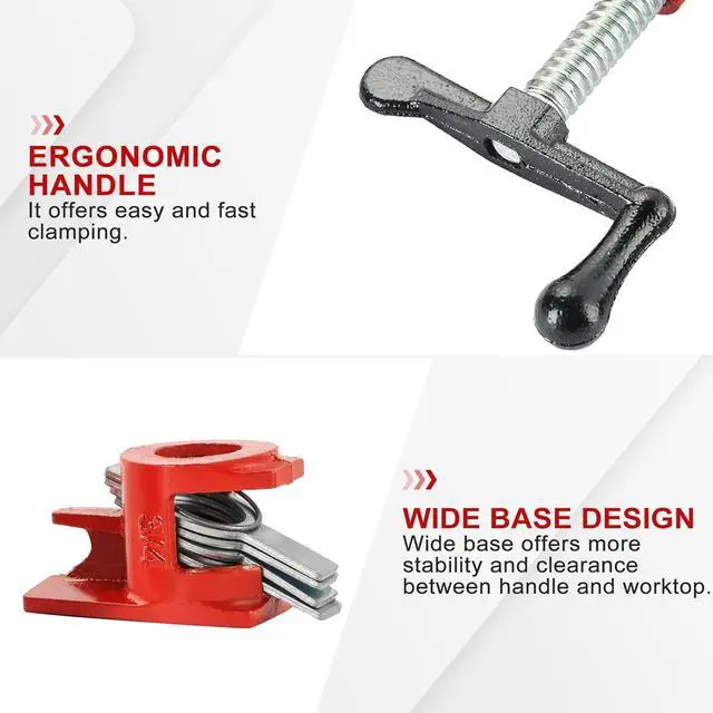 Alt view image 5 of 6 - 3/4" Wood Gluing Pipe Clamp Set