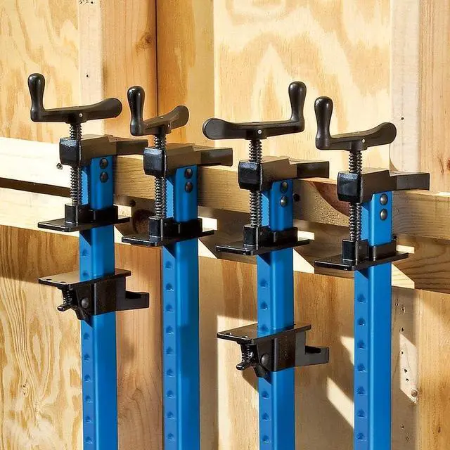 Alt view image 4 of 4 - Sure-Foot 36 Bar Clamps for Woodworking - Lightweight Aluminum Bar Clamp for General Use - Built-In Clamp Hook Locks, Fits up to 3/4 Material, Stable Grip & Wide Foot
