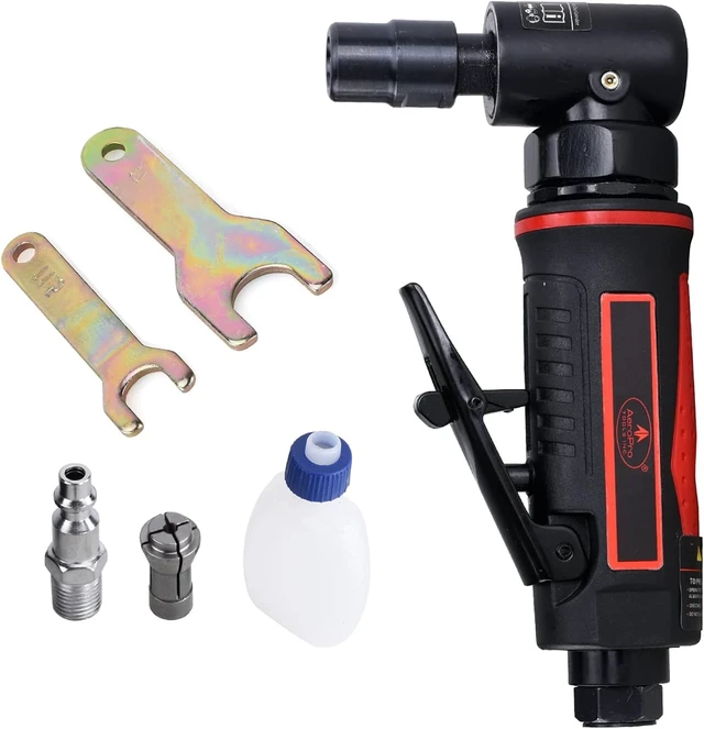 Alt view image 5 of 7 - 1/4-Inch Angle Pistol Grip Air Die Grinder