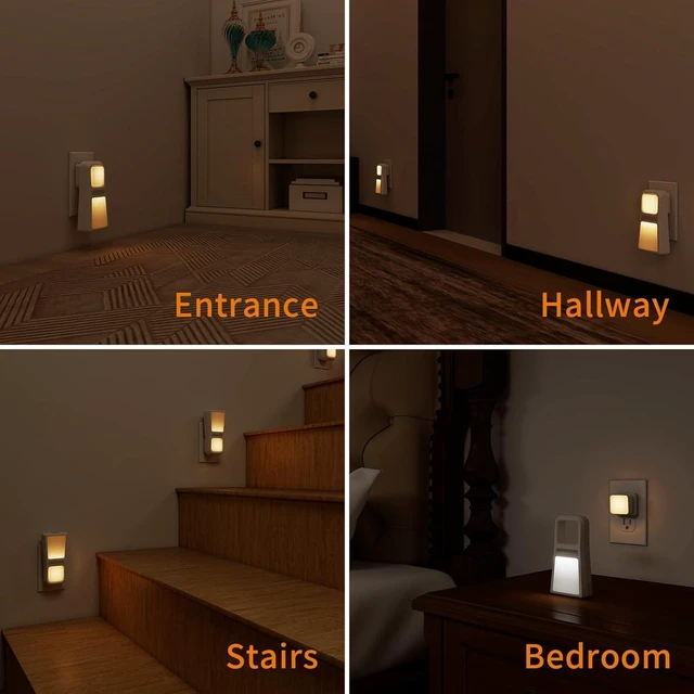 Alt view image 6 of 7 - 3 Pack 5-in-1 Power Failure Night Lights, Wireless Charging