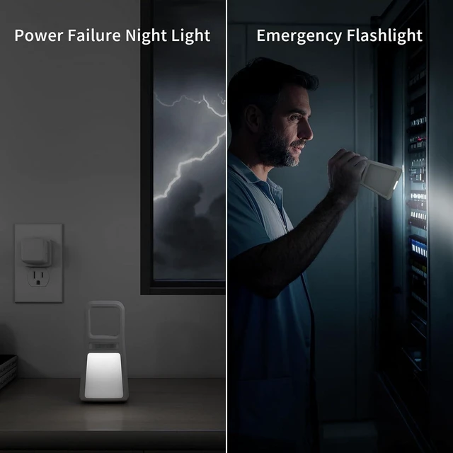 Alt view image 4 of 7 - 3 Pack 5-in-1 Power Failure Night Lights, Wireless Charging