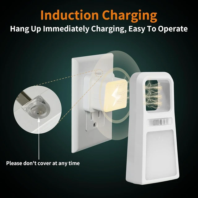 Alt view image 3 of 7 - 3 Pack 5-in-1 Power Failure Night Lights, Wireless Charging