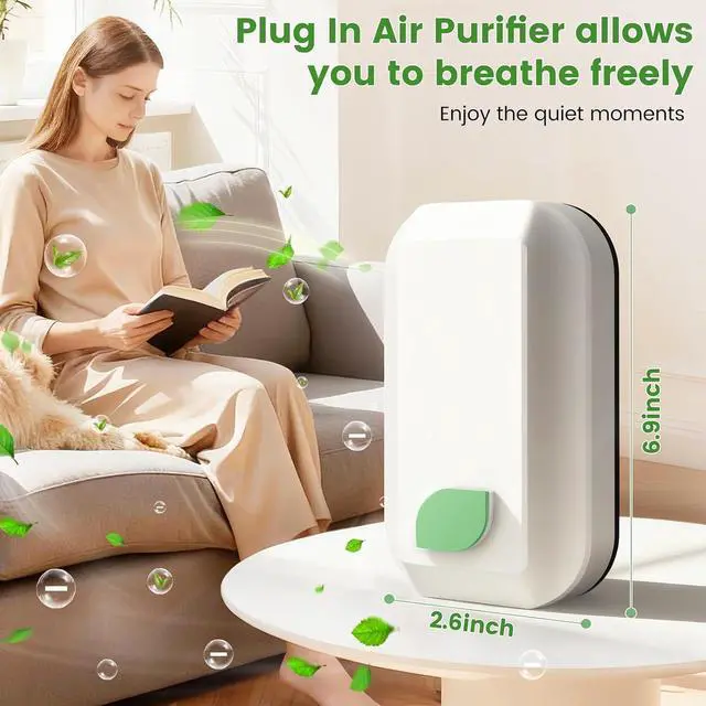 Alt view image 4 of 7 - Plug In Air Ionizers-6Pack,Negative Ion Air Purifier,Portable Ionic Air Purifier for Smoke, Pets Smell Quiet Mini Air Freshener for Home, Bedroom, Office,Living Room (6)