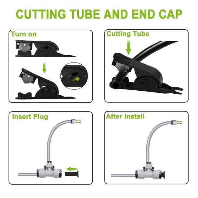 Alt view image 3 of 6 - 98FT Drip Irrigation Kits,Quick Connector Automatic Irrigation System,with Replaceable Bending Dropper,atomizing Copper Nozzle for Watering System for Garden Plant Lawn Patio. (30M+25Nozzles)