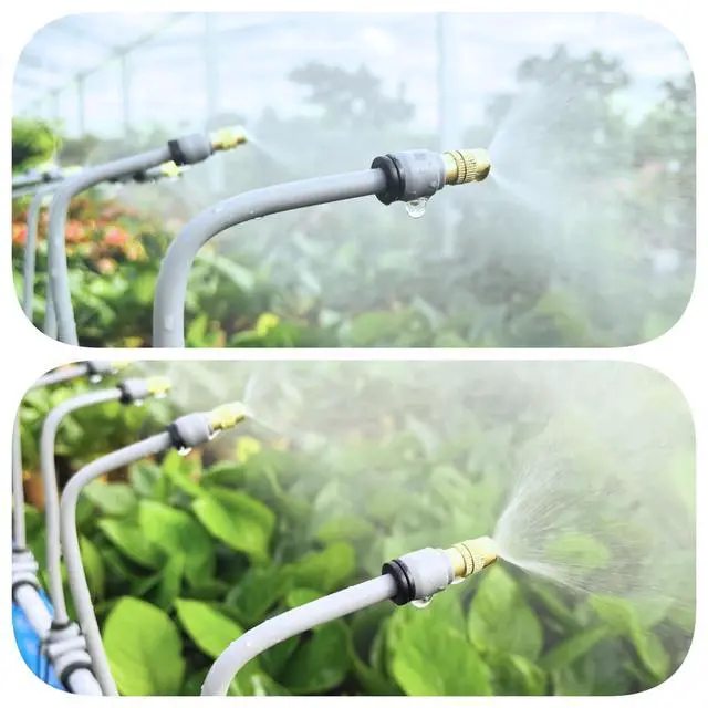 Alt view image 6 of 6 - 98FT Drip Irrigation Kits,Quick Connector Automatic Irrigation System,with Replaceable Bending Dropper,atomizing Copper Nozzle for Watering System for Garden Plant Lawn Patio. (30M+25Nozzles)