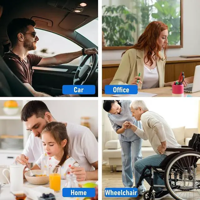 Alt view image 6 of 7 - Cooling Gel Seat Cushion, Thickened Big Breathable Honeycomb Design Absorbs Pressure Points Gel Cushion with Anti-Slip Cover Cooling Seat Cushion for Office Chair Home Car Seat Cushion for Wheelchair
