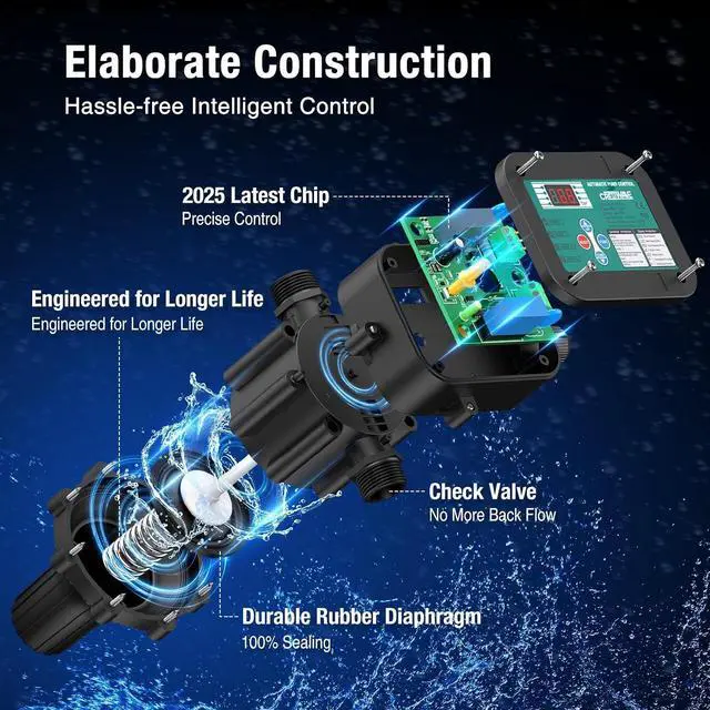 Alt view image 5 of 7 - Smart Adjustable Pressure Switch for Well Pump with Dry-Run Protection