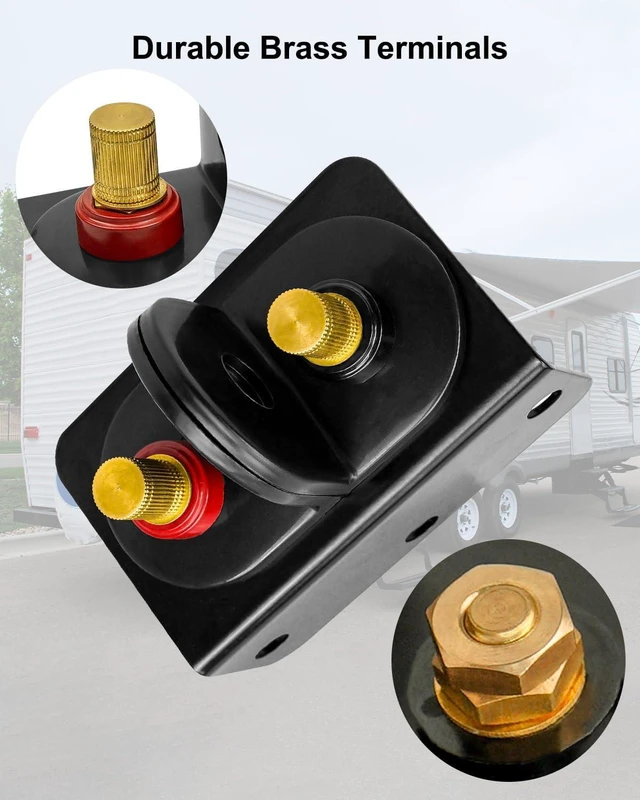 Alt view image 3 of 7 - Battery Jump Post Kit with Cable & Mounting Bracket for Car Truck RV