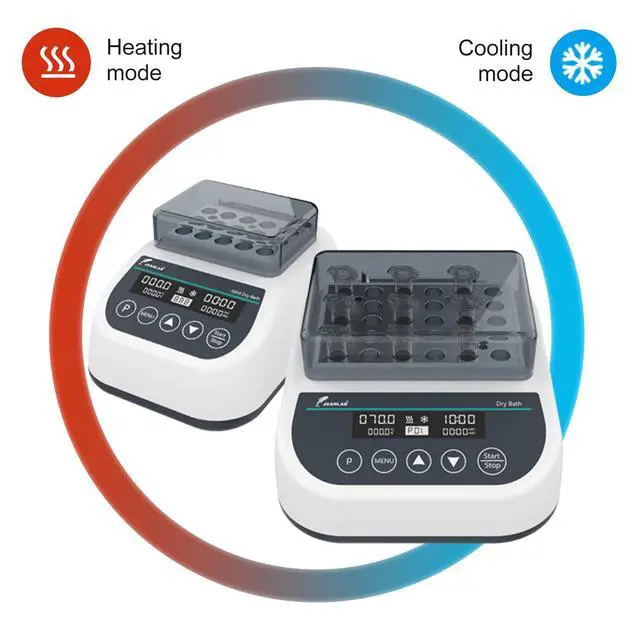 Alt view image 7 of 7 - Mini Lab Dry Bath Incubator Digital Laboratory Thermostatic Heater with 1.5ml x 15 Heating Block Programmable Timing Control (Single Heating Function)
