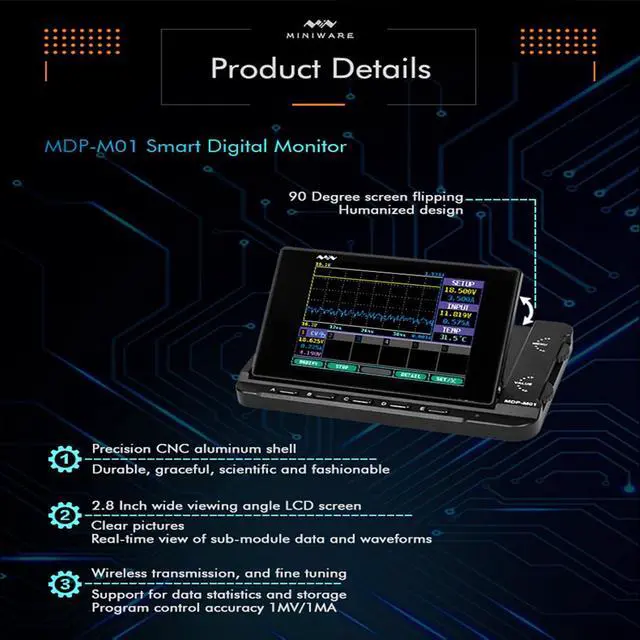Alt view image 3 of 5 - Variable DC Power Supply MDP-M01 Mini Digital Programmable Adjustable Linear Laboratory Power DC-DC CV CC Output 90W 30V 5A Meter Module