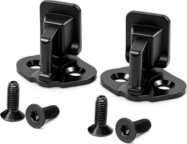 Main image of Door Lock Striker Pair 9L3Z-1522008-A Front Left Right Door Latch Striker Pin Compatible with 2009-2014 Ford F-150 Replacement Door Lock Striker with Mounting Screws