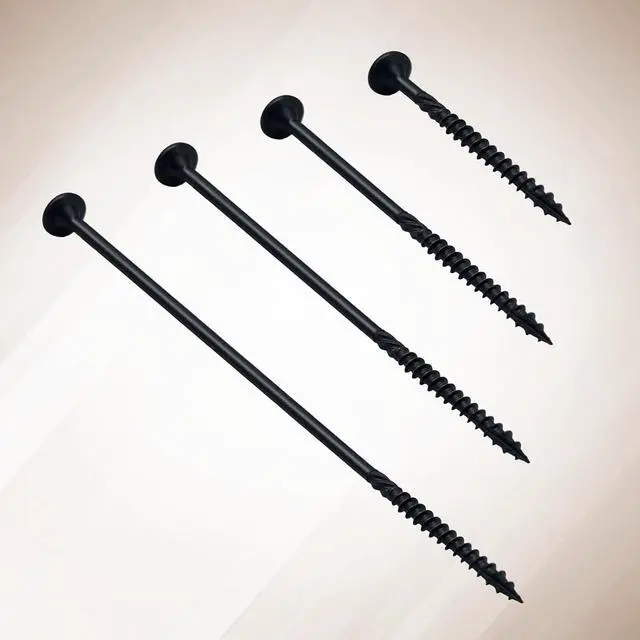 Alt view image 5 of 6 - 8 Inch Wood Screws 150Pcs, Heavy Duty Deck Screws with T30 Star Drive Structural Screws for Timber/Log/Landscaping Wood (#14 x 8)