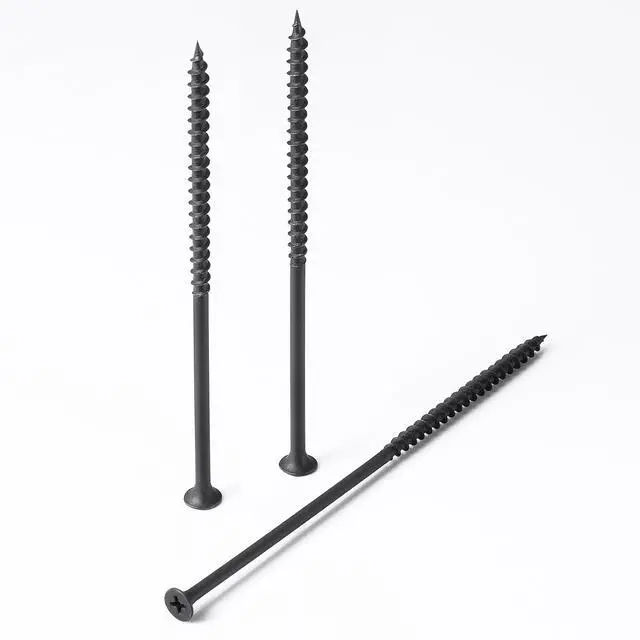 Alt view image 5 of 7 - (15 pounds 4905 pcs)#6X1 Black Fastener Drywall Screws-Phillips with coarse Threaded tip, Black, Suitable for Drywall Slate, Wood, etc.