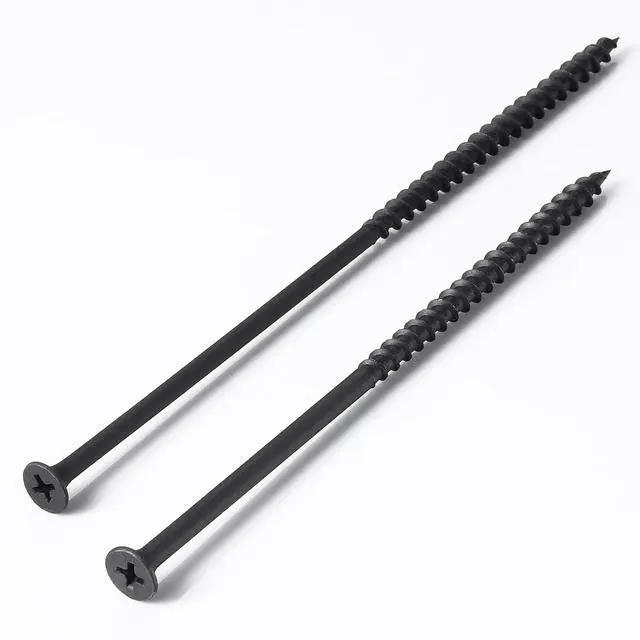Alt view image 6 of 7 - (15 pounds 4905 pcs)#6X1 Black Fastener Drywall Screws-Phillips with coarse Threaded tip, Black, Suitable for Drywall Slate, Wood, etc.