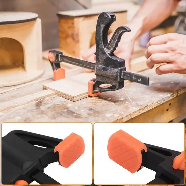 Alt view image 4 of 7 - 20 Pack 4 Inch F Bar Clamp, Medium Duty 70lbs One Handed Clamps/Spreader, Bar Clamps for Woodworking, Crafting, by