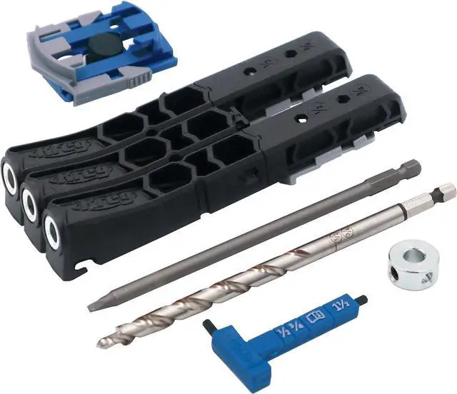 Alt view image 4 of 7 - KPHJ230 - Pocket-Hole Jig Micro - Micro Jig for Thin Stock, Cabinets, Drawers & Repairs - 33% Smaller Holes - Create Micro Pocket Hole - For 1/2? & 3/4? Thick Materials