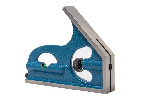 Alt view image 2 of 6 - 2-Piece Combination Square - 12" Machinist Blade (4R) with Cast Iron Square Head, Features Level Vial & Scribe Tool, Measuring Tool Metal Working, Carpentry, Woodworking, More - Made in USA
