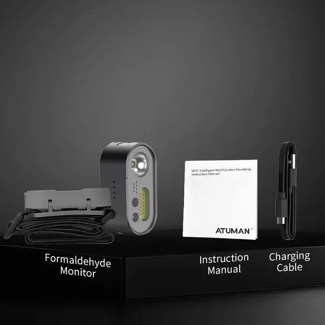 Alt view image 7 of 7 - Rechargeable Headlamp, 2 Pack, 8 Modes with White and Red Light, Motion Sensor, 300 Lumens, IPX4 Waterproof, 1050mAh Battery, 6600mAh Charging Case for Hiking, Camping, Fishing