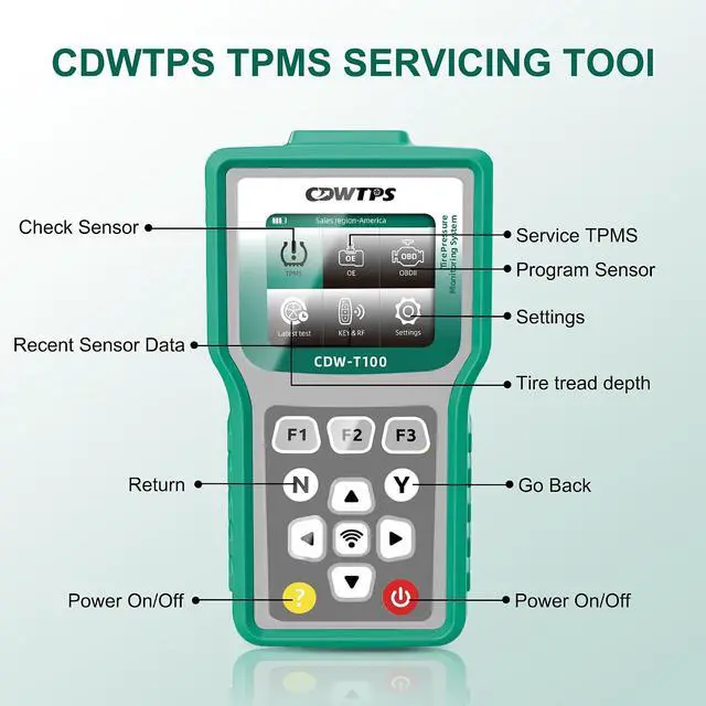 Alt view image 2 of 5 - CDW-T100 TPMS Programming Tool,Program Universal Sensor