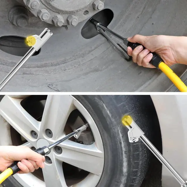 Alt view image 5 of 6 - Truck Inflator Kit, 3/8''×50ft Hybrid Air Hose with 1/4''MNPT Endings, Universal Glad Hand&Chuck