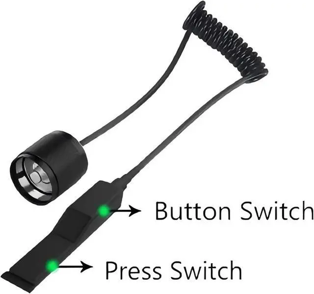 Alt view image 7 of 7 - 350 Yard Red Light Predator Light Zoomable Long Range Night Hunting Coyote Varmint Light Tactical Hunting Led Flashlight with Pressure Switch, Picatinny & Scope Mounts, Charger Included