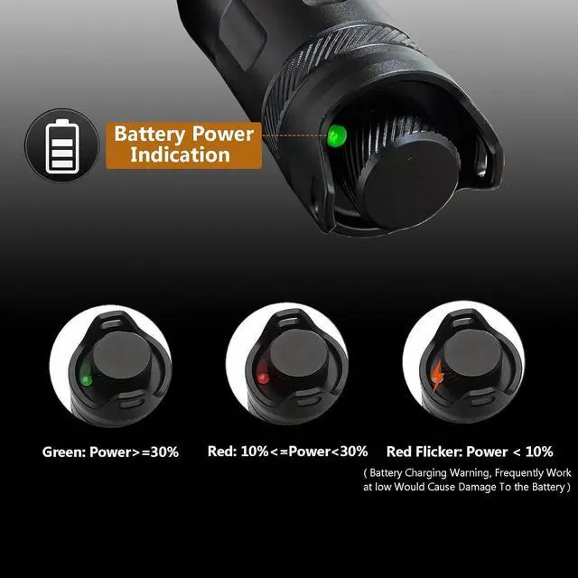 Alt view image 4 of 6 - Spale 700 Yards Dimmable Red Light Flashlight for Night Hunting Flashlight with red Beam