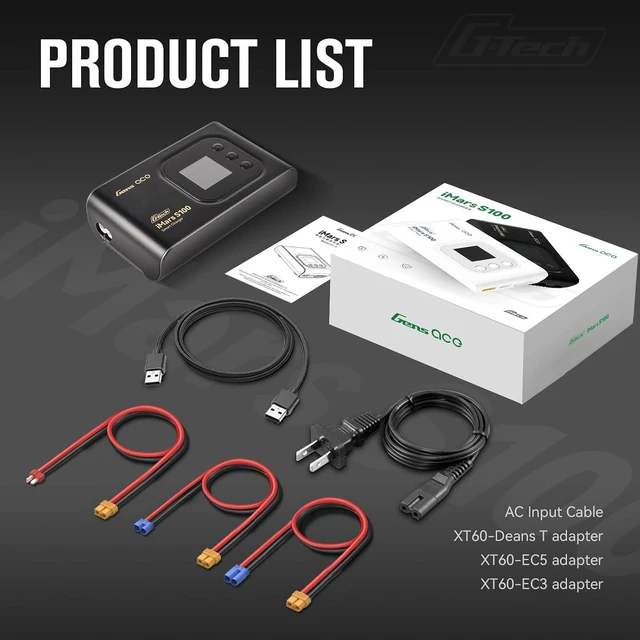 Alt view image 3 of 7 - Imars S100 G-Tech Series 100W LiPo Battery Charger (Black)