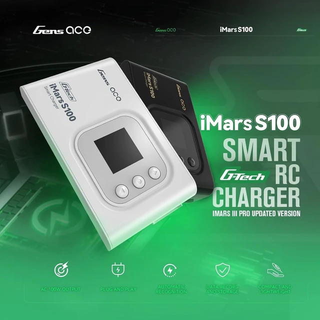 Alt view image 7 of 7 - Imars S100 G-Tech Series 100W LiPo Battery Charger (Black)