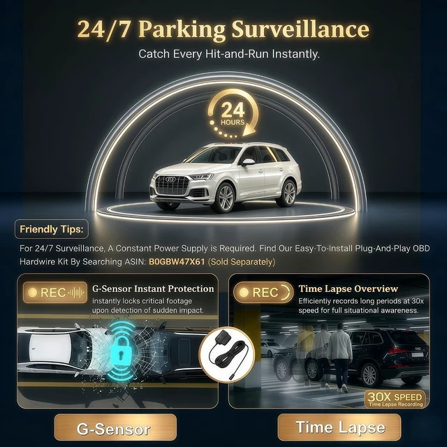 Alt view image 5 of 7 - 4K Front & Rear Dashcam with WiFi & GPS