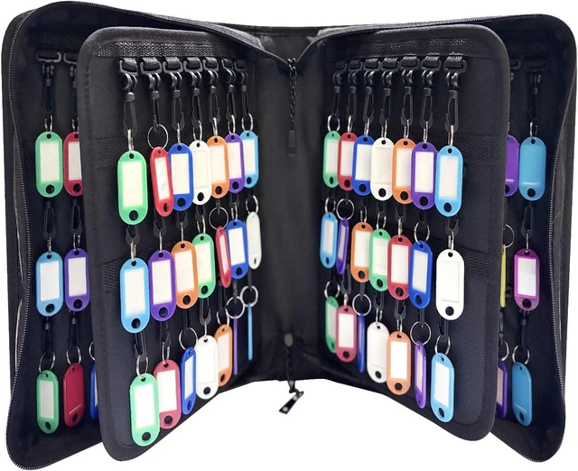 Main image of 138-Position Key Organizer with Combination Lock, Waterproof Fireproof Zippered Key Case