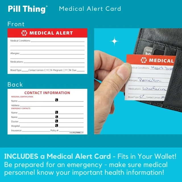 Alt view image 6 of 7 - Large Weekly Pill Organizer, 8 Times a Day x 7 Day with Holder Tray, Multicolor