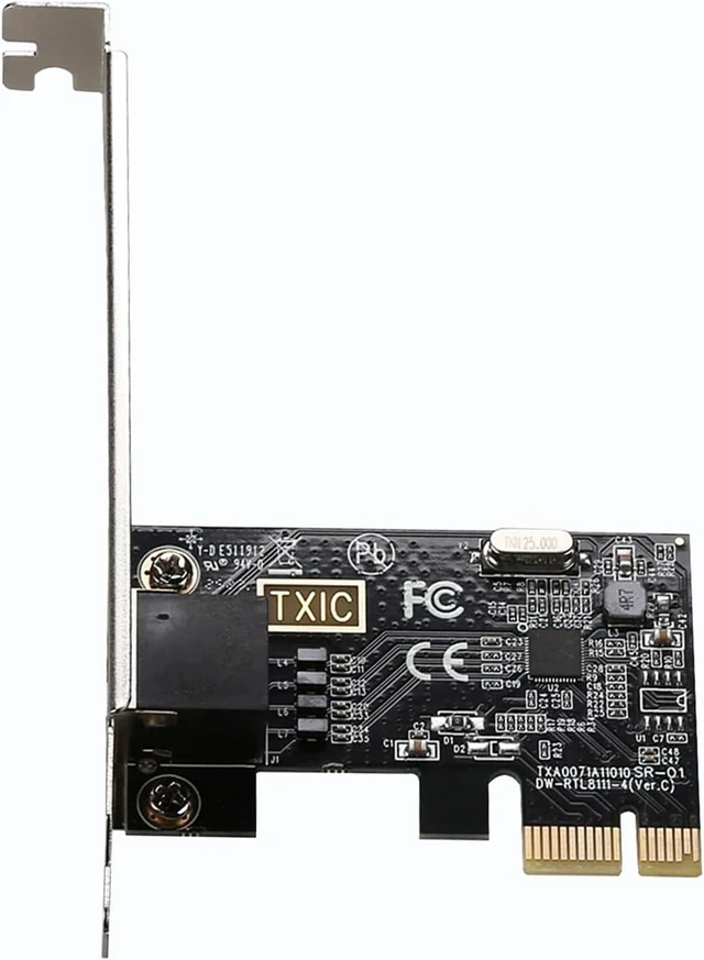 Alt view image 5 of 5 - 1000Mbps PCIe x1 Gigabit Ethernet Network Card with RTL8111E Chip, Low Profile