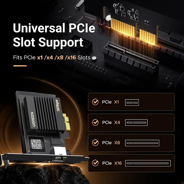 Alt view image 6 of 7 - 5G PCIe Ethernet Card for Windows 11/10 & Linux Kernel 5.17+
