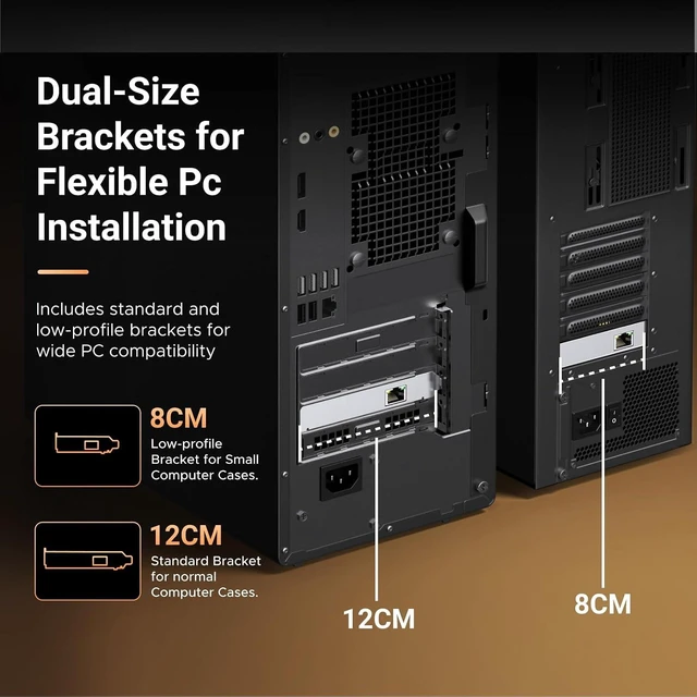 Alt view image 7 of 7 - 5G PCIe Ethernet Card for Windows 11/10 & Linux Kernel 5.17+