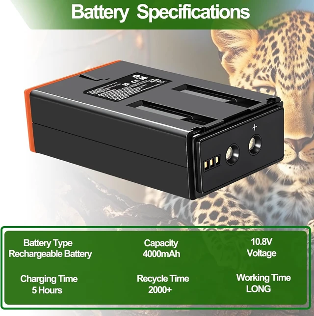 Alt view image 3 of 7 - 4-Pack 4000mAh Rechargeable Batteries for Moultrie Edge, Edge PRO, Edge 2 & Edge 2 PRO Trail Cameras