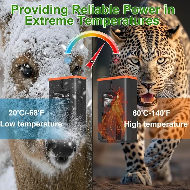 Alt view image 4 of 7 - 4-Pack 4000mAh Rechargeable Batteries for Moultrie Edge, Edge PRO, Edge 2 & Edge 2 PRO Trail Cameras