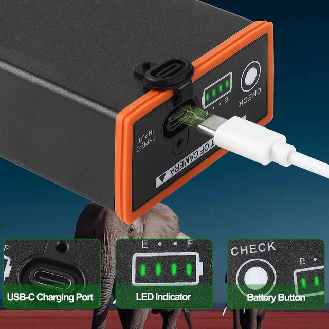 Alt view image 5 of 7 - 4-Pack 4000mAh Rechargeable Batteries for Moultrie Edge, Edge PRO, Edge 2 & Edge 2 PRO Trail Cameras