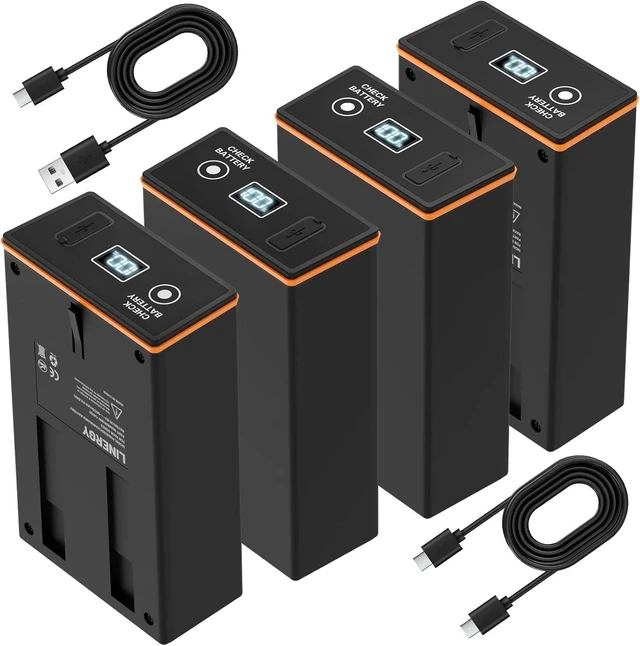 Main image of 4-Pack 6000mAh Rechargeable Battery Pack with 20W Fast Charging for Moultrie Edge, Edge Pro, Edge 2, Edge 2 Pro & Edge 3