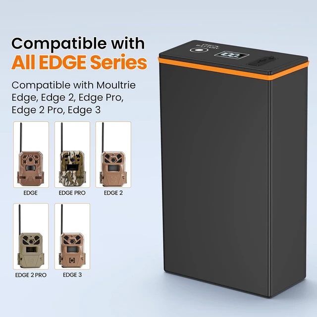 Alt view image 2 of 7 - 2-Pack 6000mAh Rechargeable Battery Pack for Moultrie Edge Trail Camera