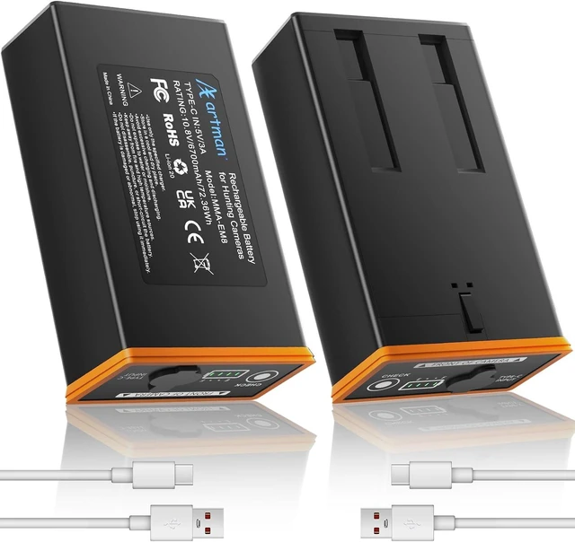 Main image of 2-Pack 6700mAh Power Mag Rechargeable Lithium-Ion Battery for Moultrie Edge, Edge PRO, Edge 2 & Edge 2 PRO Trail Cameras